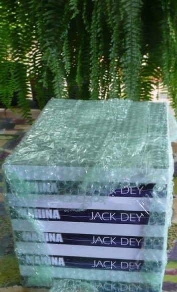 The first copies of Mahina by Jack Dey are unpacked